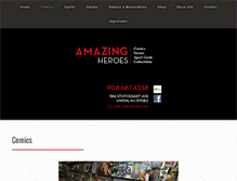 Tablet Screenshot of amazingheroes.com